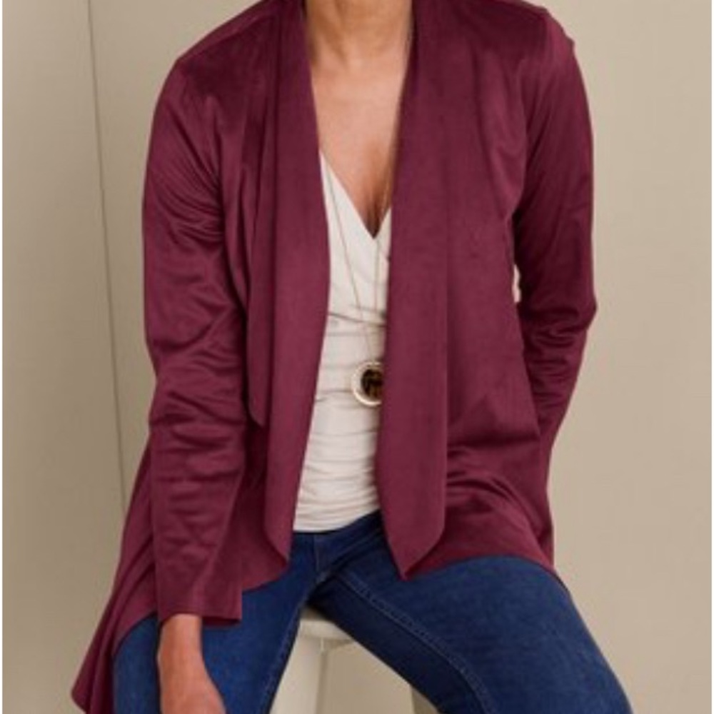 Shape Drape Faux Suede Jacket